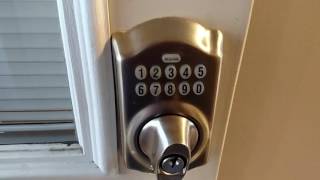 Programming Schlage Door Lock to Add and Remove Code Learn in 90 Seconds [upl. by Eiggep]