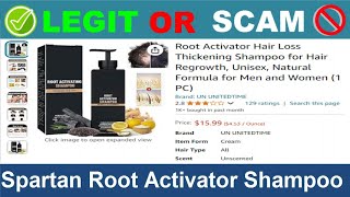 Spartan Root Activator Shampoo Reviews  Nov 2024 Beware of Scam Watch Now [upl. by Inahpets]