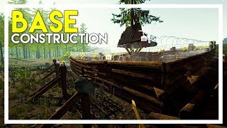 The Forest 10 Update Multiplayer Gameplay  Part 11 Constructing Defenses [upl. by Hobbie]