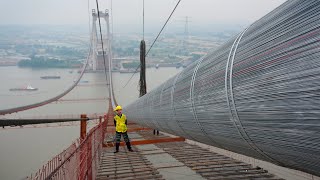 Construção da 4º Maior Ponte Suspensa do Mundo [upl. by Kele]