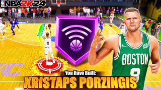 This 7 3quot Kristaps Porzingis build is UNREAL on NBA 2K24 [upl. by Amary]