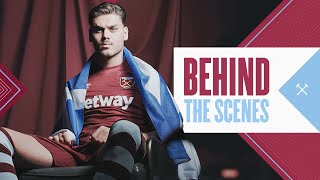 Konstantinos Mavropanos First Day At West Ham  Behind The Scenes [upl. by Ettenotna437]