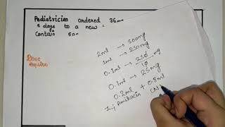 Drug Dose Calculation  Part 3  With Practical Aspect [upl. by Hadrian498]