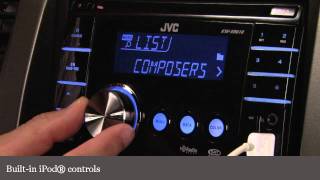 JVC KWXR610 CD Receiver Display and Controls Demo  Crutchfield Video [upl. by Reinaldos780]