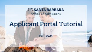 Applicant Portal Tutorial Fall 2024 [upl. by Adine]