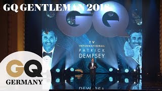 Patrick Dempsey ist bester internationaler Schauspieler  GQ Men of the Year 2018 [upl. by Ranna831]