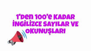 1den 100e Kadar İngilizcee Sayıların Yazılışı ve Okunuşu [upl. by Tsirc929]