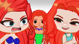 Dreamworks Mermaid Meets Disney Mermaid  COMPLETE  Gacha meme [upl. by Karla]