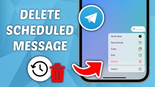 How to Delete Scheduled Message on Telegram [upl. by Estrin]