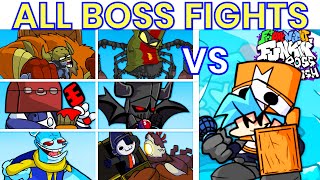 VS Castle Crasher Bosses Boss Rush REVIVED FULL WEEK  Friday Night Funkin Mod [upl. by Rattan]