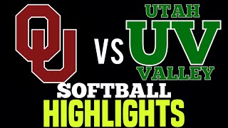 OU Sooners vs Utah Valley College Softball Puerto Vallarta 2024 [upl. by Akceber]