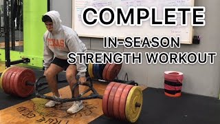 Baseball InSeason Strength Workout [upl. by Mano]