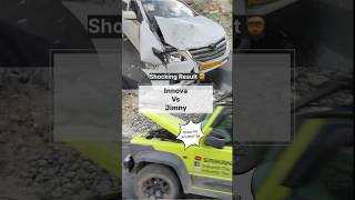 Innova vs Jimny Crash Test 💥 ladakhroadtrip [upl. by Anaihsat]