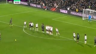 James WardProwse free kick goal vs Fulham  Fulham vs Southampton  11 [upl. by Goldsmith]