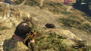 Grand Theft Auto 5  Trevor levando GOLD na Caça de Animais [upl. by Yorgen4]