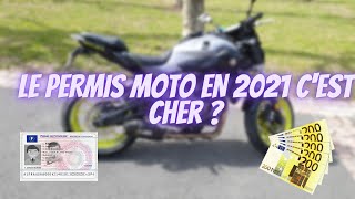 QUELLE EST LE COUT TOTAL DU PERMIS MOTO EN 2024 [upl. by Jacquelin]