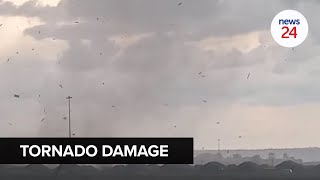 WATCH  A possible tornado has hit parts of Randfontein in Gauteng [upl. by Agate]