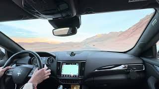 Maserati Levante Modena V6 430 HP Drive  Exhaust  Death Valley [upl. by Ausoj]