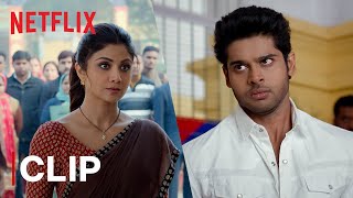 Abhimanyu Dassani Protects Shilpa Shetty  Nikamma Fight Scene  Netflix India [upl. by Nylahs]