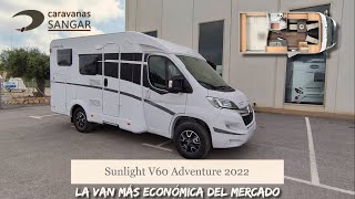 2022 Sunlight V60 Adventure Edition ➤ La VAN más económica del mercado  CARAVANAS SANGAR [upl. by Akenet]