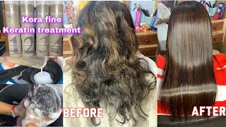 Right method of doing Keratin hair treatment  New Kera Fine keratin treatment detailed process [upl. by Shanly85]