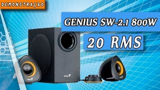 Caixa de Som Genius Sw21 800 20w Rms [upl. by Ynohtn]