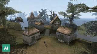 The Elder Scrolls III Morrowind  Nerevar Rising Music ExtendedContinued With AI [upl. by Siuraj262]