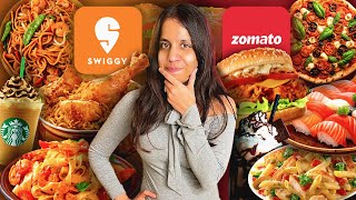 BEST RATED Food Challenge 😱😱  Zomato VS Swiggy  sosaute [upl. by Erinn]