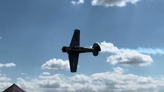 Holger Tischer on North American Harvard AT6 at Horizon Airmeet 2024 Donauwörth Genderkingen [upl. by Calondra]