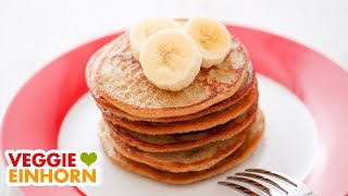 Bananen Haferflocken Pancakes [upl. by Trefor702]