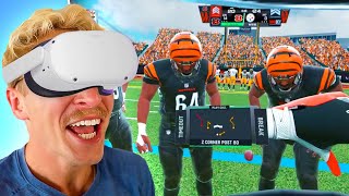 I Tried The NFLs Virtual Reality Game [upl. by Yemerej27]