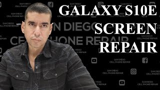 Samsung Galaxy S10E Screen Repair Replacement  How to Fix [upl. by Annawyt]