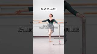 Rond de Jambe from my beg  int ballet barre on YouTube ballet barre balletteacher [upl. by Saiasi]