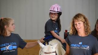 Hippotherapy at Kinetic Edge Physical Therapy [upl. by Zamir]