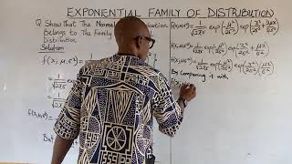 Exponential Family of Distribution Normal Distribution [upl. by Tiebout]