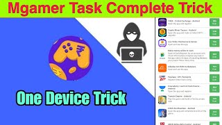 Mgamer App Task Complete Trick 2024  mGamer coin trick  mgamer refer trick [upl. by Whitford]