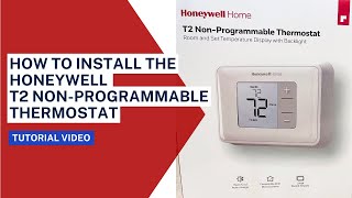 Installing a Honeywell T2 NonProgrammable Thermostat [upl. by Itnavart138]