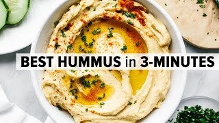 HOW TO MAKE HUMMUS  healthy amp easy hummus recipe [upl. by Kial924]