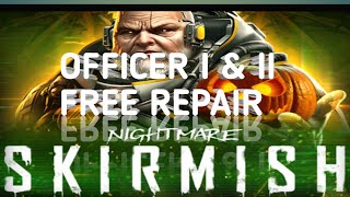 WAR COMMANDER DR AEGON SKIRMISH OFFICER BASE I amp II FREE REPAIR [upl. by Attenod]