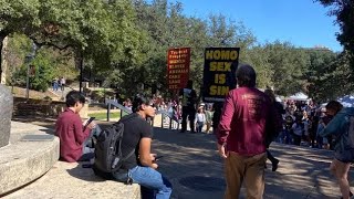 Texas State University Condemns Offensive Demonstrators [upl. by Althea]