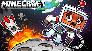 We Went To Moon In Minecraft [upl. by Sinnaiy479]