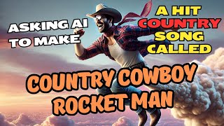 Asking Ai To Make A Hit Country Song Called quotCountry Cowboy Rocket Manquot  Lyric Video [upl. by Coumas]