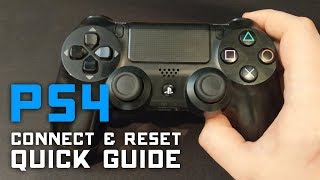 How to Reset amp Connect PS4 Controller to PC amp PS4 🎮 Quick Guide [upl. by Tali]