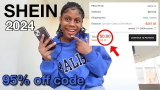 The BEST SHEIN Coupon code 2024  new updated active SHEIN discount code [upl. by Kuhlman]