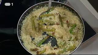 Receita Risotto de Espargos Verdes  Cá Por Casa  RTP [upl. by Laup101]