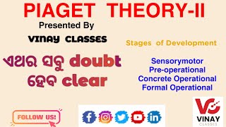 PIAGETS COGNITIVE DEVELOPMENT PARTII ll PEDAGOGY ll PSYCHOLOGY ll TEACHING EXAM [upl. by Navets992]