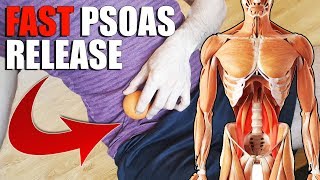 PSOAS Muscle RELEASE amp STRETCH for Tight HIP Flexors TRY THIS [upl. by Cofsky501]