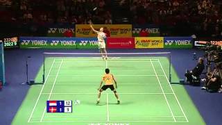 2010 All England Super Series  Peter Gade DEN Vs Taufik Hidayat IND [upl. by Aneet]