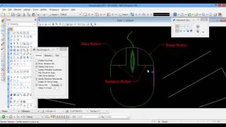 5 Microstation V8i lesson 2 part2  Snap and microstation mouse buttons الدرس الثاني الجزء الثاني [upl. by Atinele]