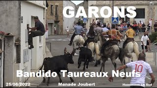 GARONSBandido taureaux neufs25062022Joubert [upl. by Nallad]